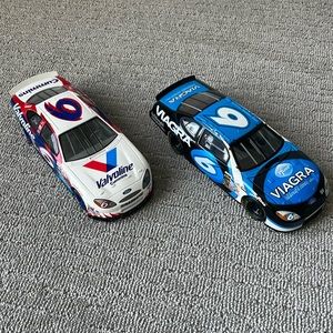 Two 1/24 scale NASCAR Mark Martin diecast cars